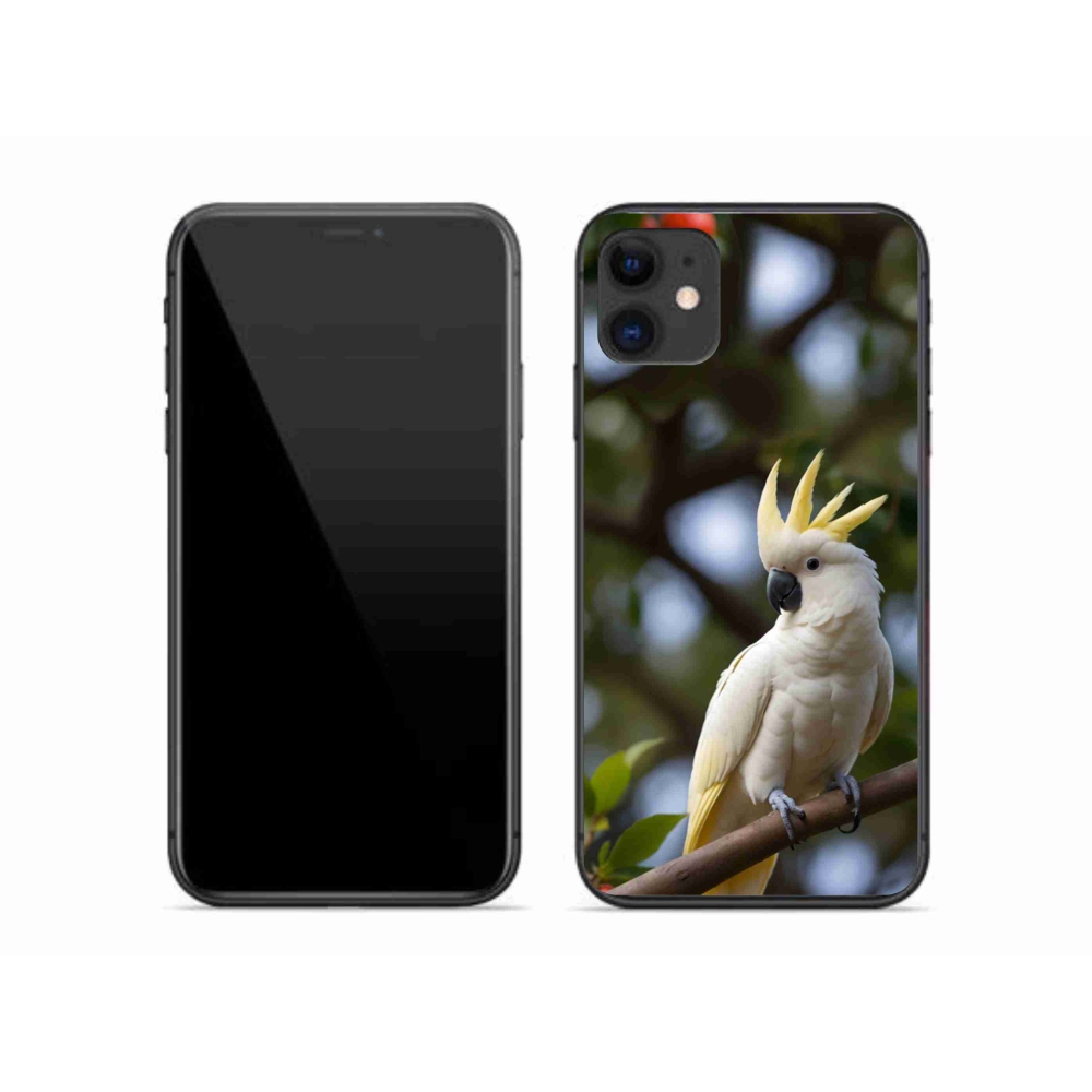 Gélový kryt mmCase na iPhone 11 - papagáj kakadu 3
