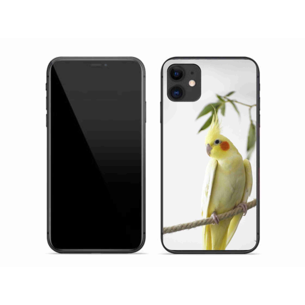 Gélový kryt mmCase na iPhone 11 - papagáj korela chocholatá