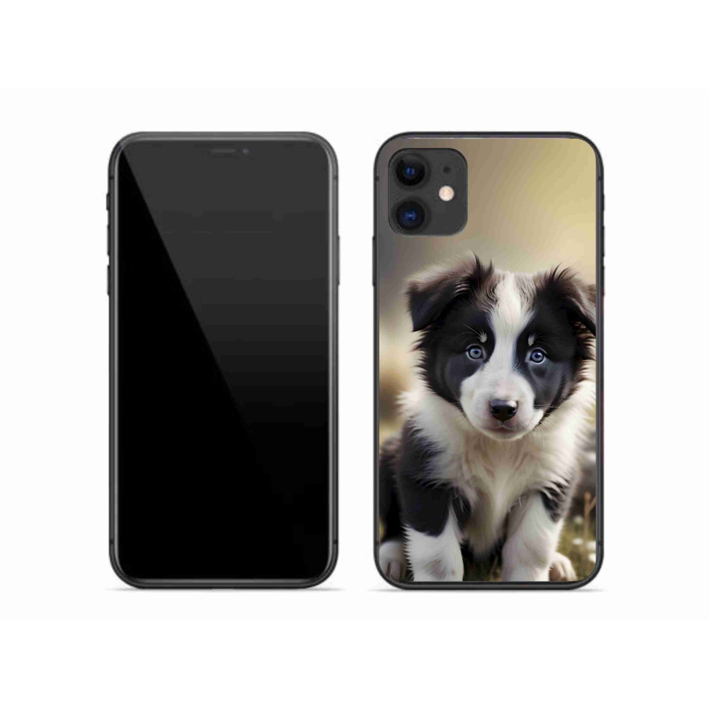 Gélový kryt mmCase na iPhone 11 - roztomilá border kólia