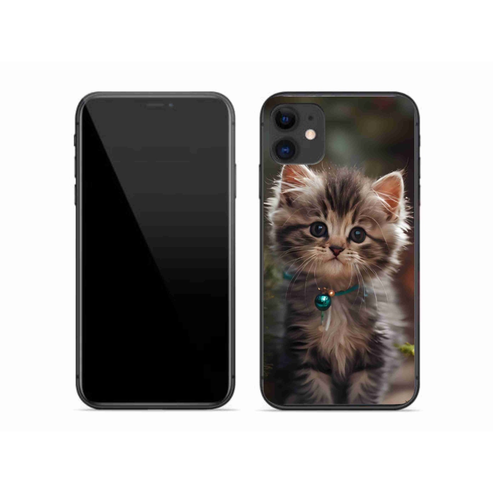 Gélový kryt mmCase na iPhone 11 - roztomilé mačiatko 11