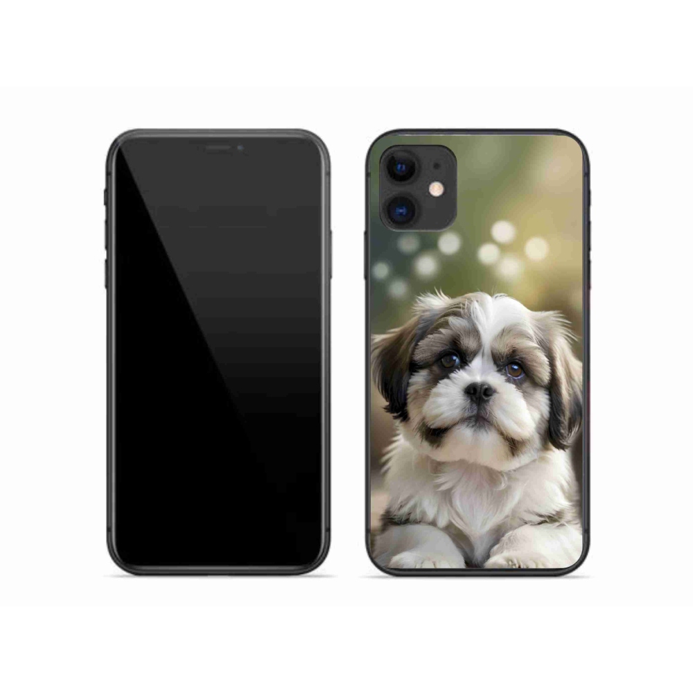 Gélový kryt mmCase na iPhone 11 - roztomilý shih-tzu