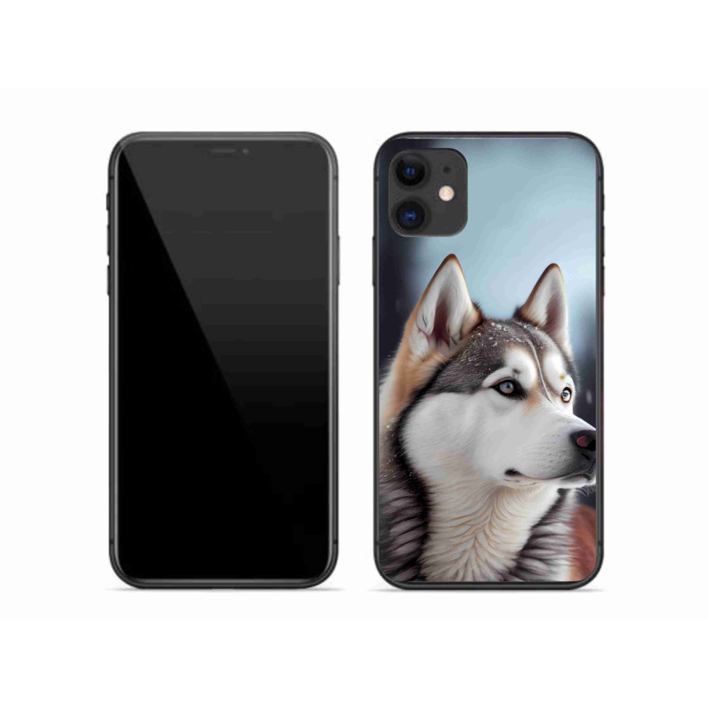 Gélový kryt mmCase na iPhone 11 - sibírsky husky