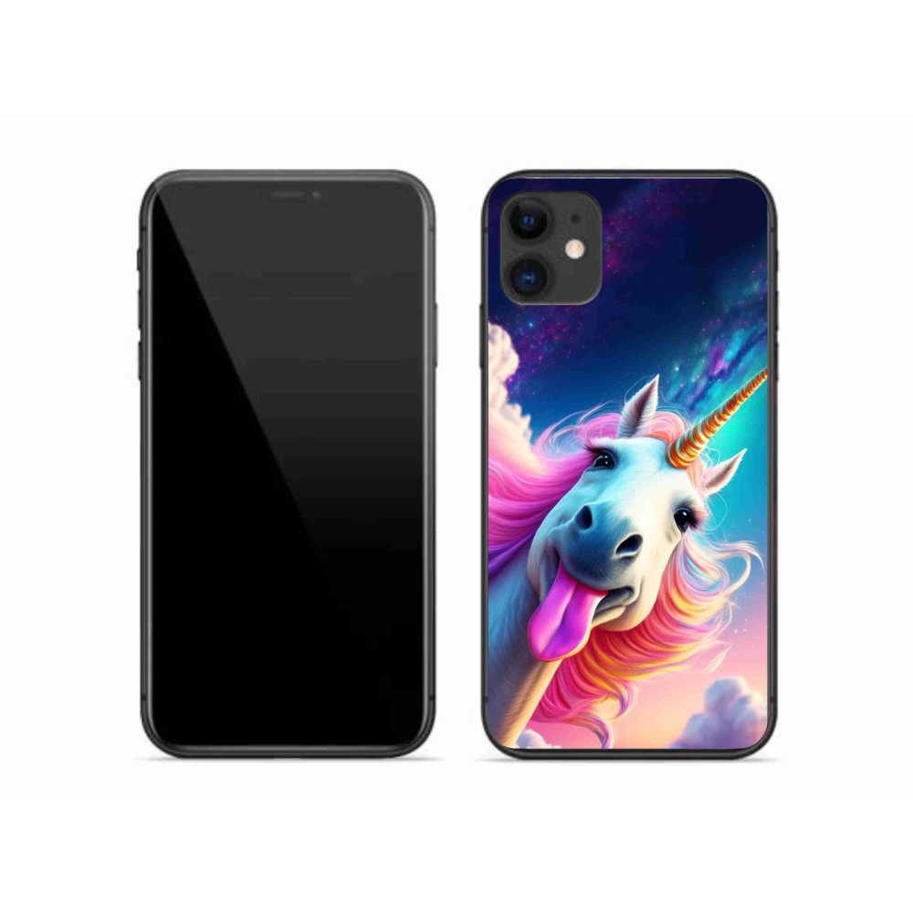 Gélový kryt mmCase na iPhone 11 - šialený jednorožec