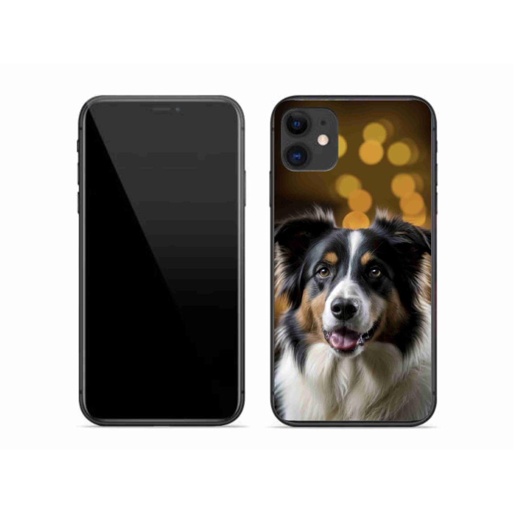 Gélový kryt mmCase na iPhone 11 - usmievavý austrálsky ovčiak