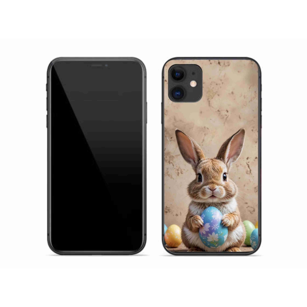 Gélový kryt mmCase na iPhone 11 - veľkonočný zajačik