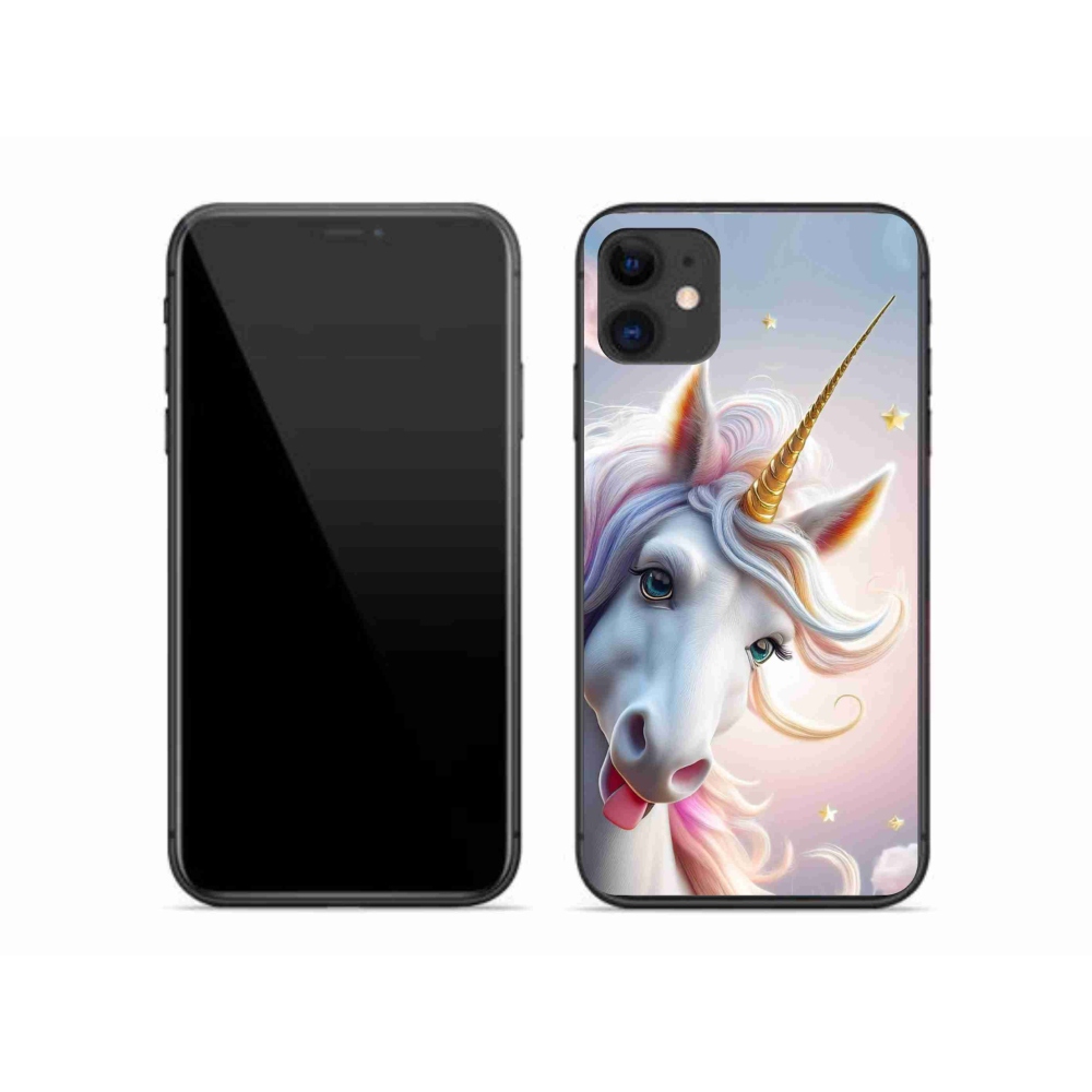 Gélový kryt mmCase na iPhone 11 - veselý jednorožec