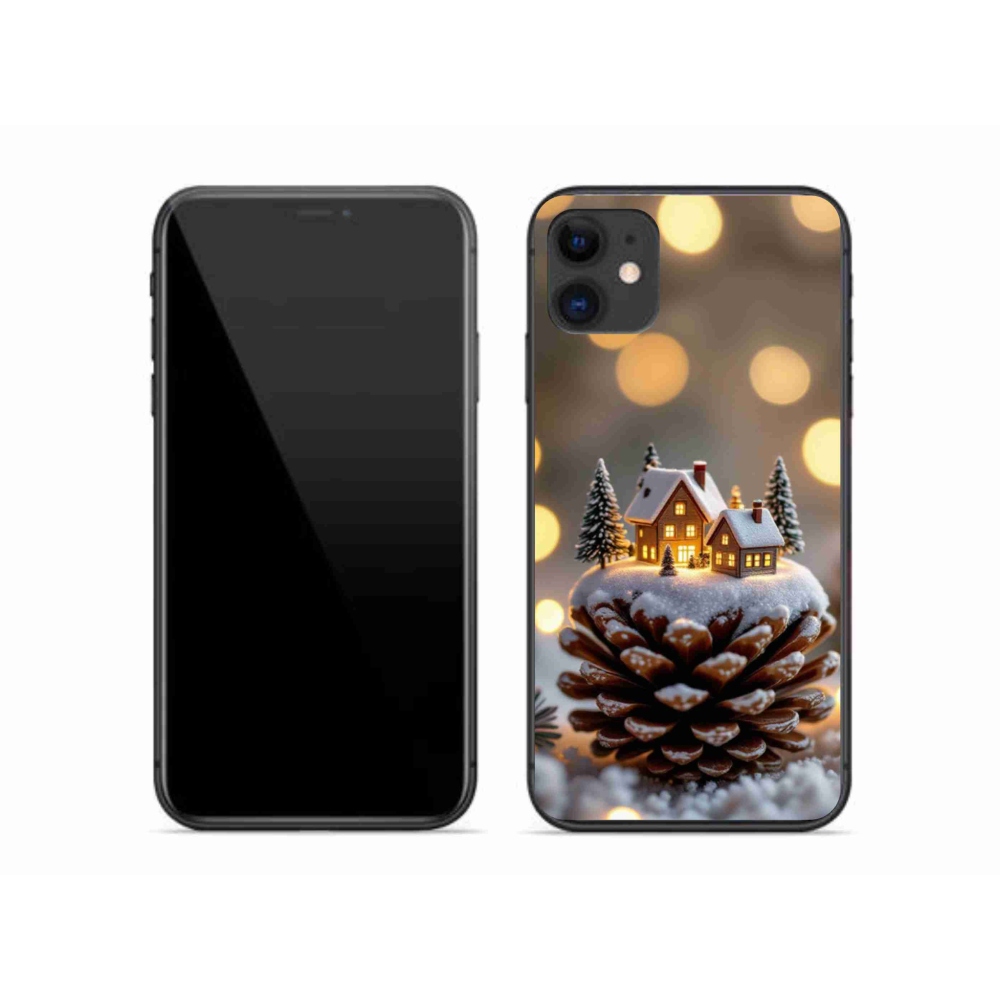 Gélový kryt mmCase na iPhone 11 - zimná dedinka