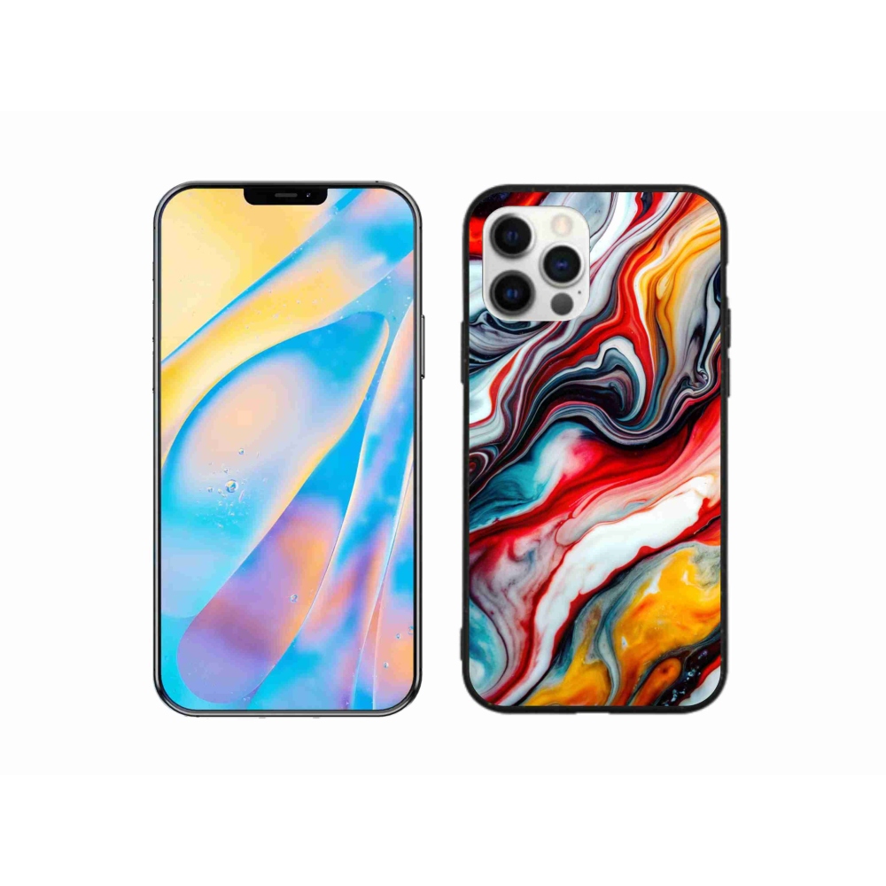 Gélový kryt mmCase na iPhone 12 - abstraktný motív 35