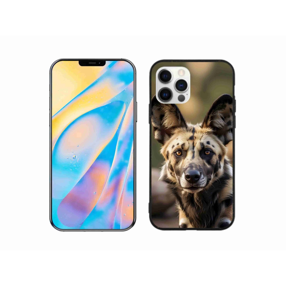 Gélový kryt mmCase na iPhone 12 - africký divoký pes