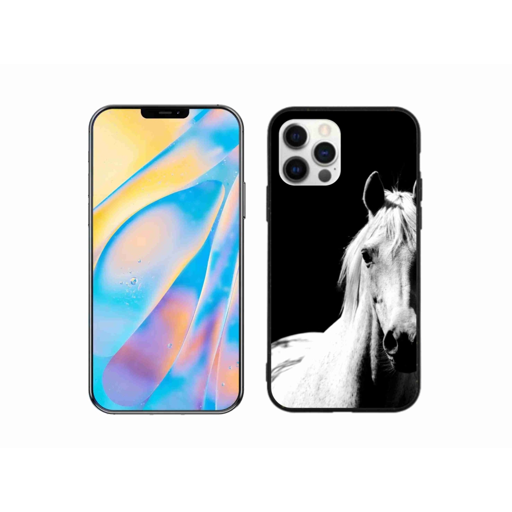 Gélový kryt mmCase na iPhone 12 - biely kôň 5