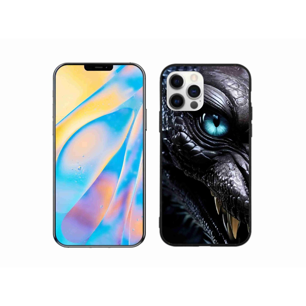 Gélový kryt mmCase na iPhone 12 - dračí pohľad