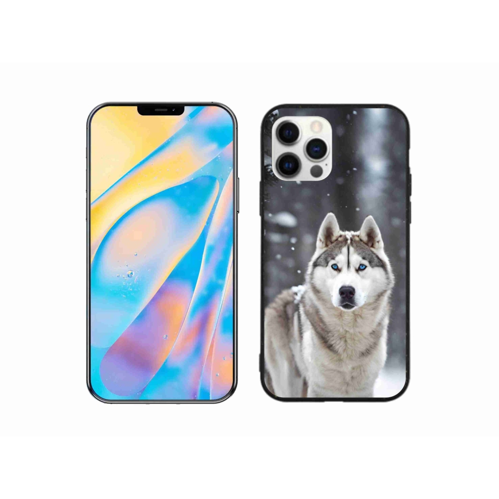 Gélový kryt mmCase na iPhone 12 - husky 2