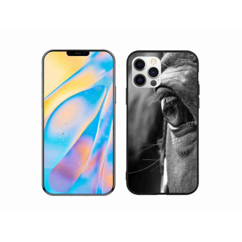Gélový kryt mmCase na iPhone 12 - konský pohľad
