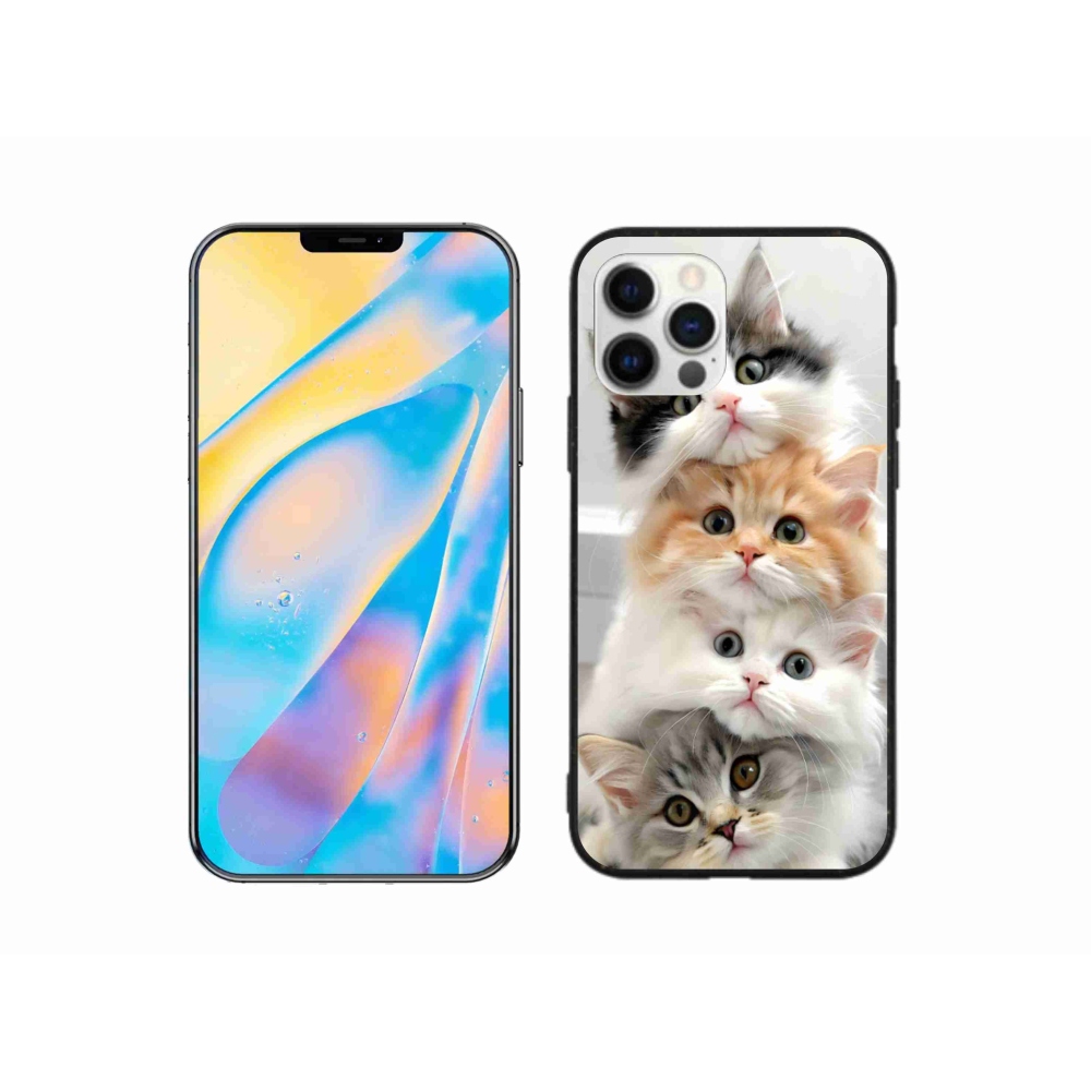 Gélový kryt mmCase na iPhone 12 - mačacia partia