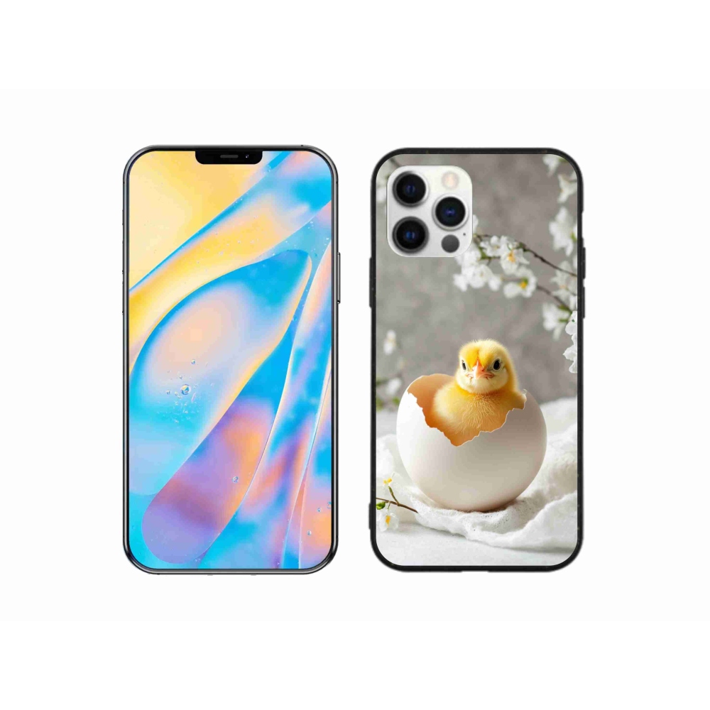 Gélový kryt mmCase na iPhone 12 - kuriatko