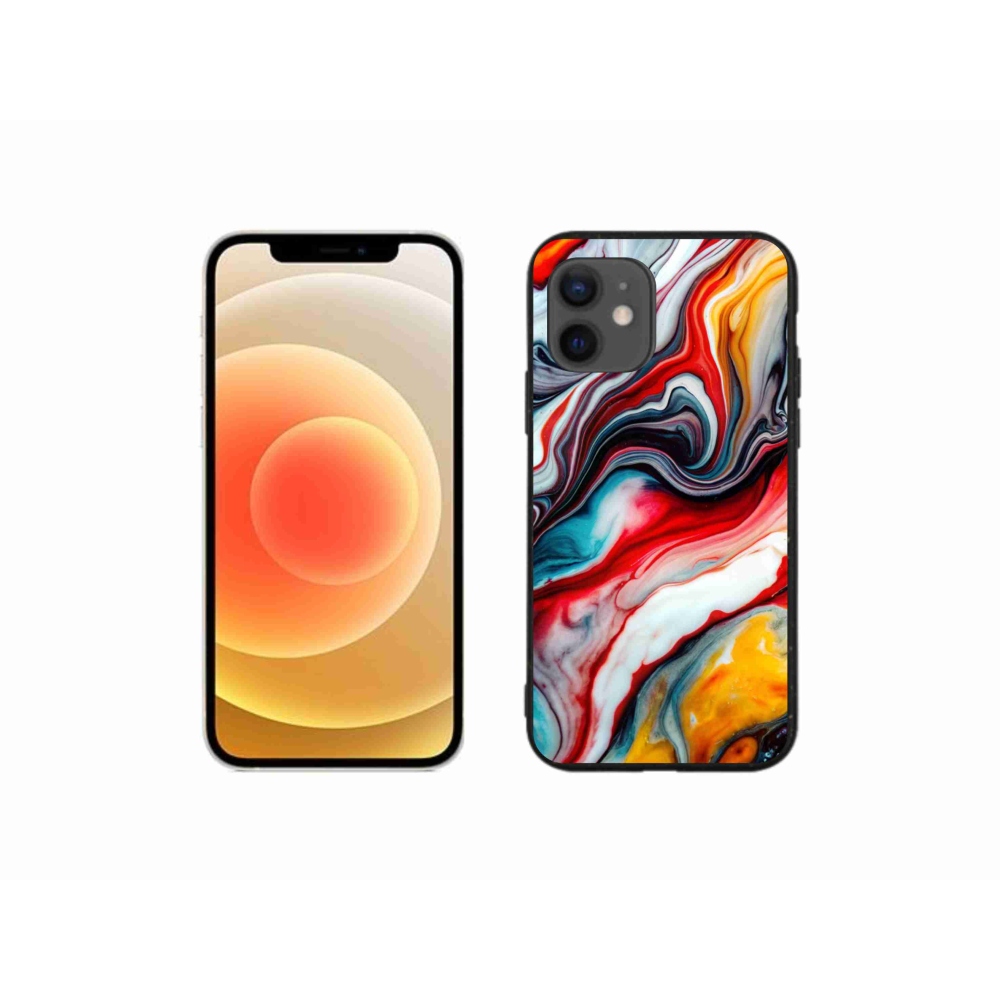 Gélový kryt mmCase na iPhone 12 Mini - abstraktný motív 35