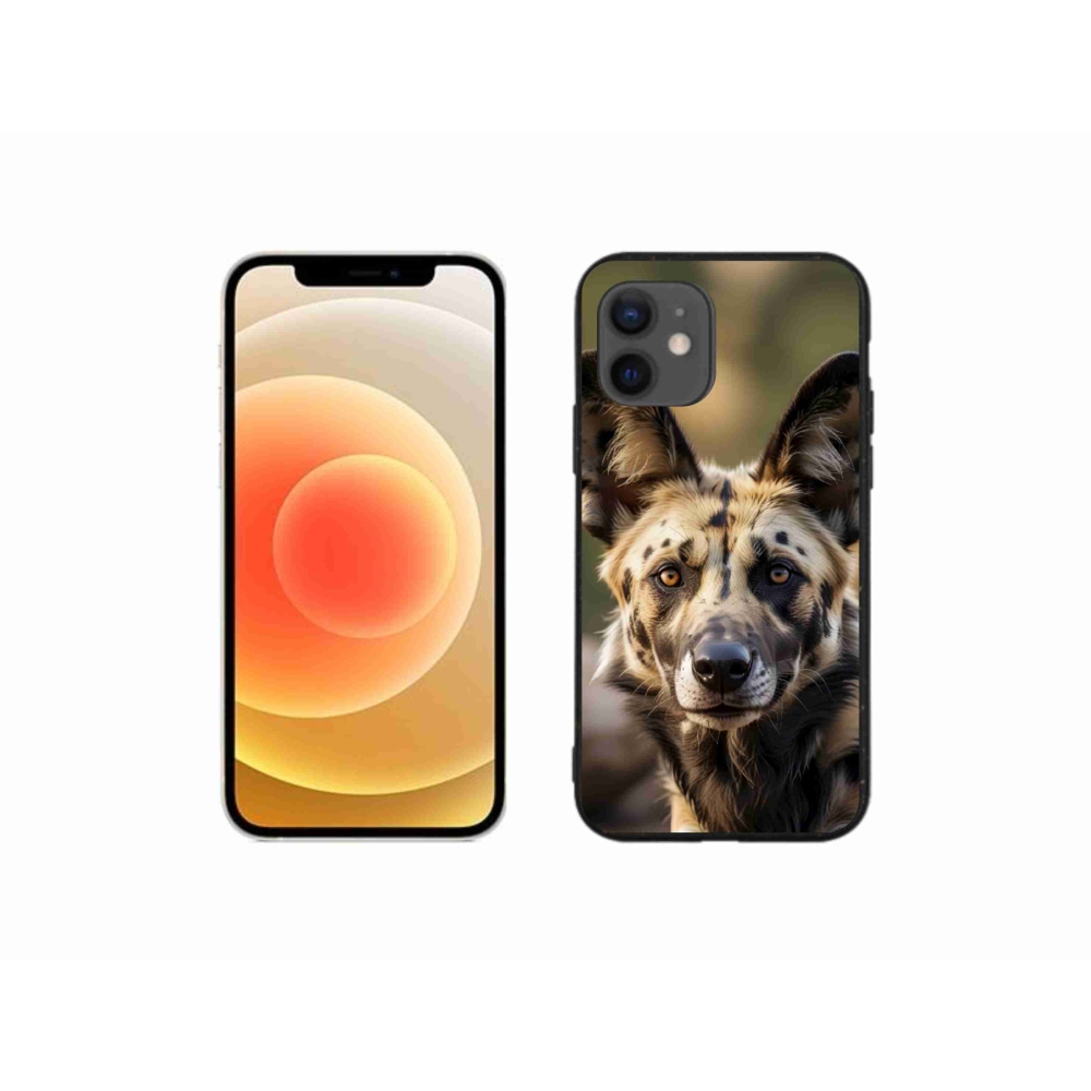 Gélový kryt mmCase na iPhone 12 Mini - africký divoký pes