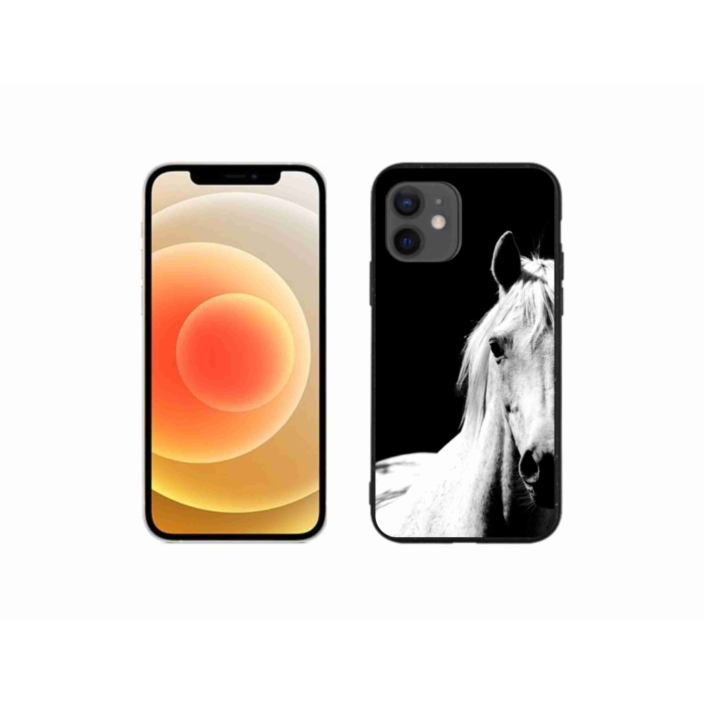 Gélový kryt mmCase na iPhone 12 Mini - biely kôň 5