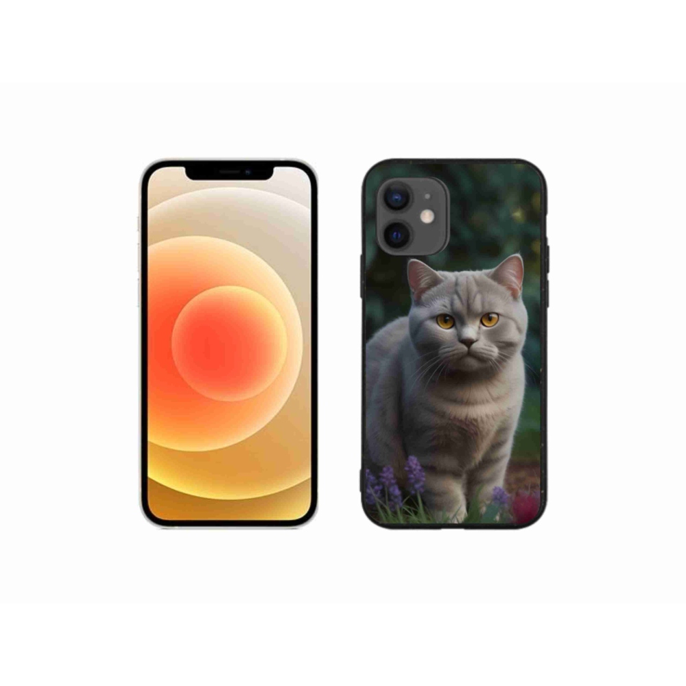 Gélový kryt mmCase na iPhone 12 Mini - britská mačka