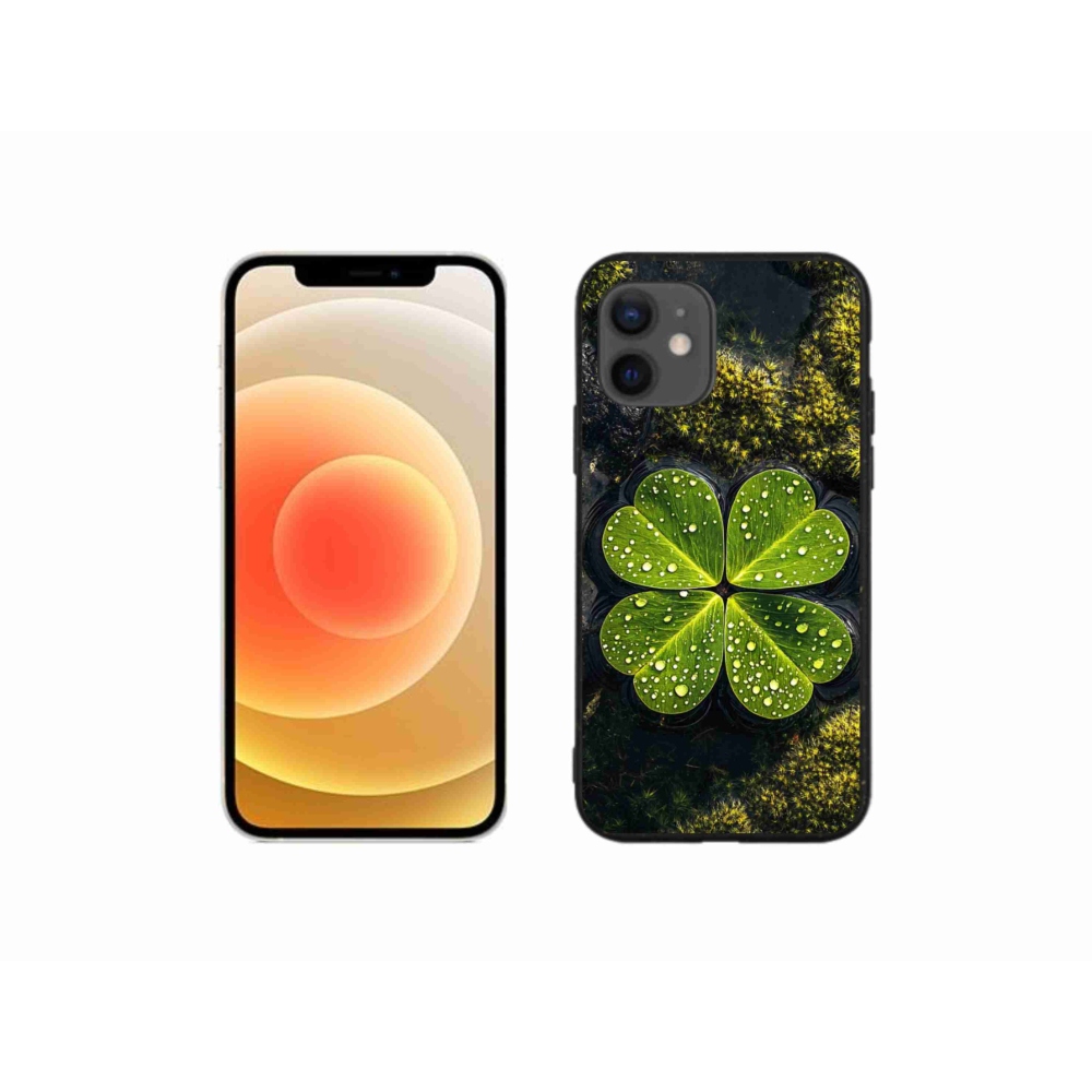 Gélový kryt mmCase na iPhone 12 Mini - štvorlístok