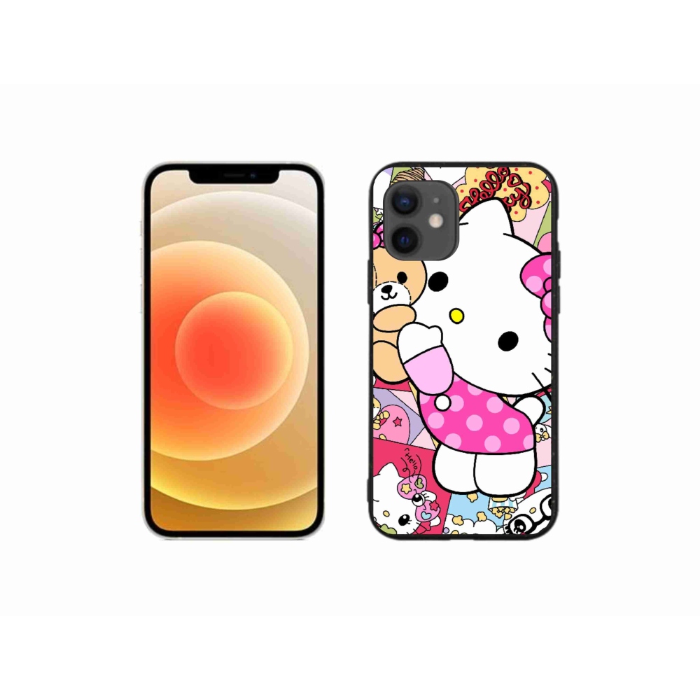 Gélový kryt mmCase na iPhone 12 Mini - cute kitty