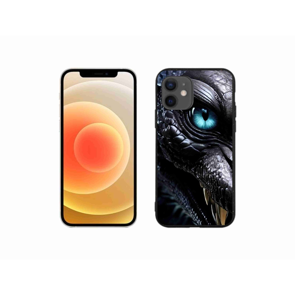 Gélový kryt mmCase na iPhone 12 Mini - dračí pohľad