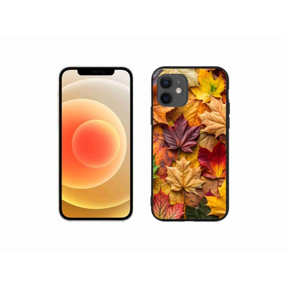 Gélový kryt mmCase na iPhone 12 Mini - javorové listy 2