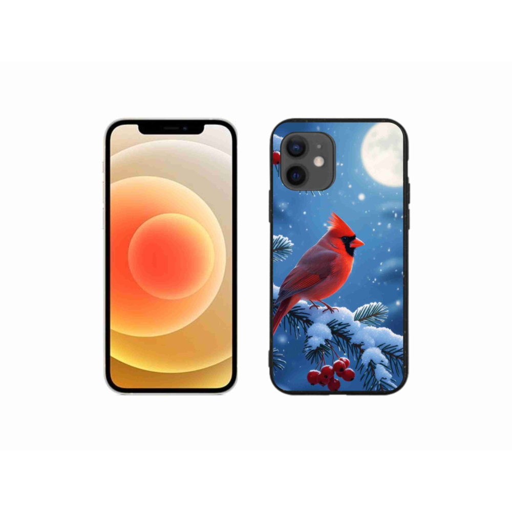 Gélový kryt mmCase na iPhone 12 Mini - kardinál červený