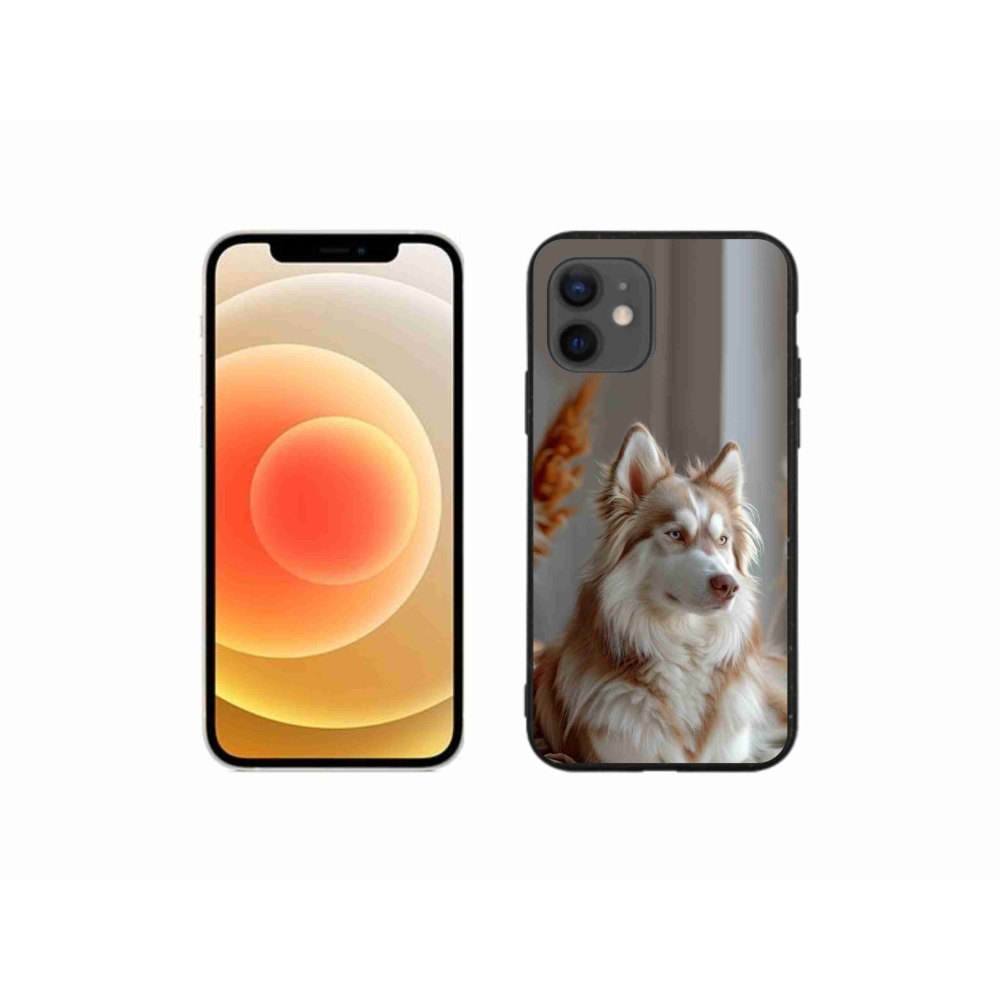 Gélový kryt mmCase na iPhone 12 Mini - pokojný sibírsky husky