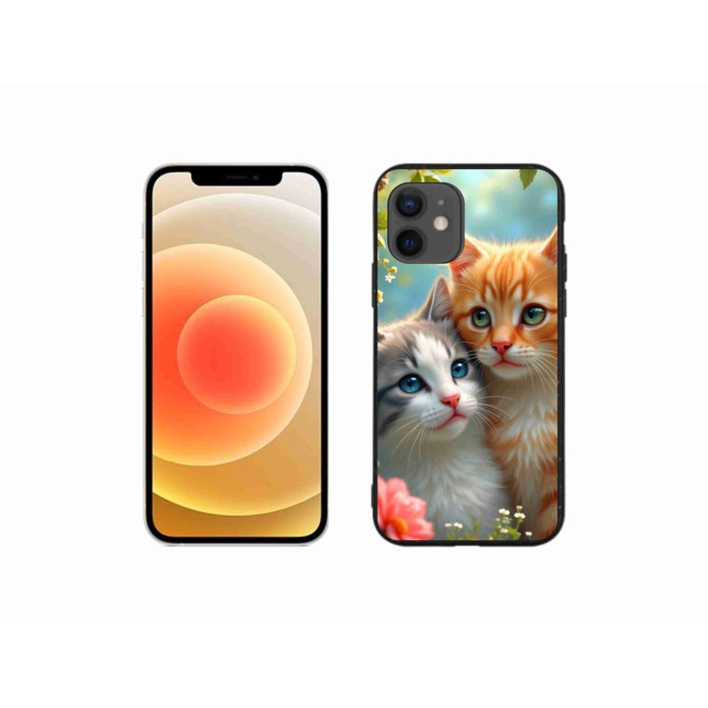 Gélový kryt mmCase na iPhone 12 Mini - mačacia láska 2