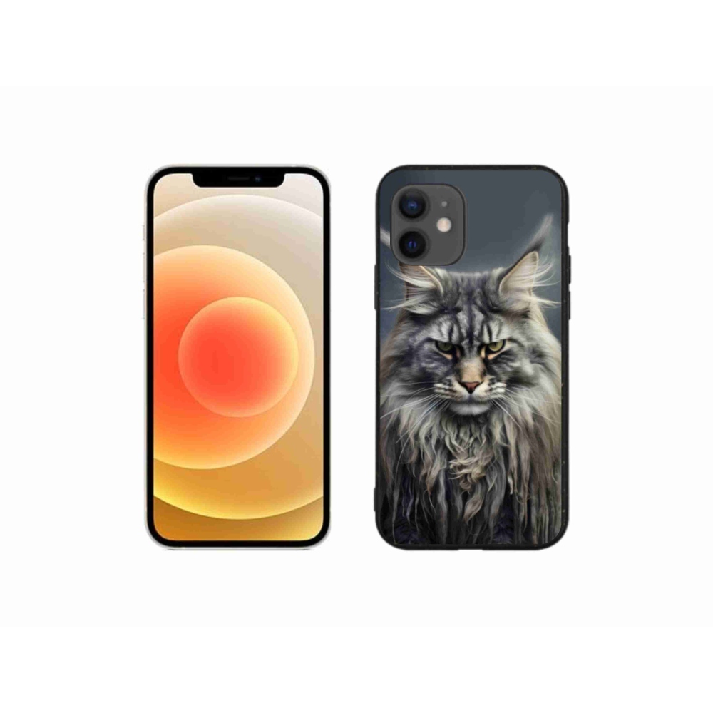 Gélový kryt mmCase na iPhone 12 Mini - mačacie pohľad 4