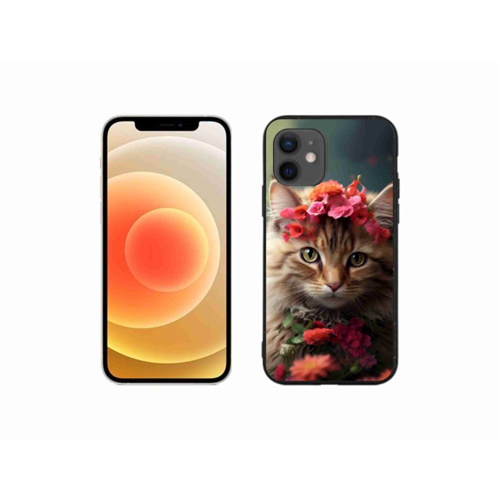 Gélový kryt mmCase na iPhone 12 Mini - mačacia princezná