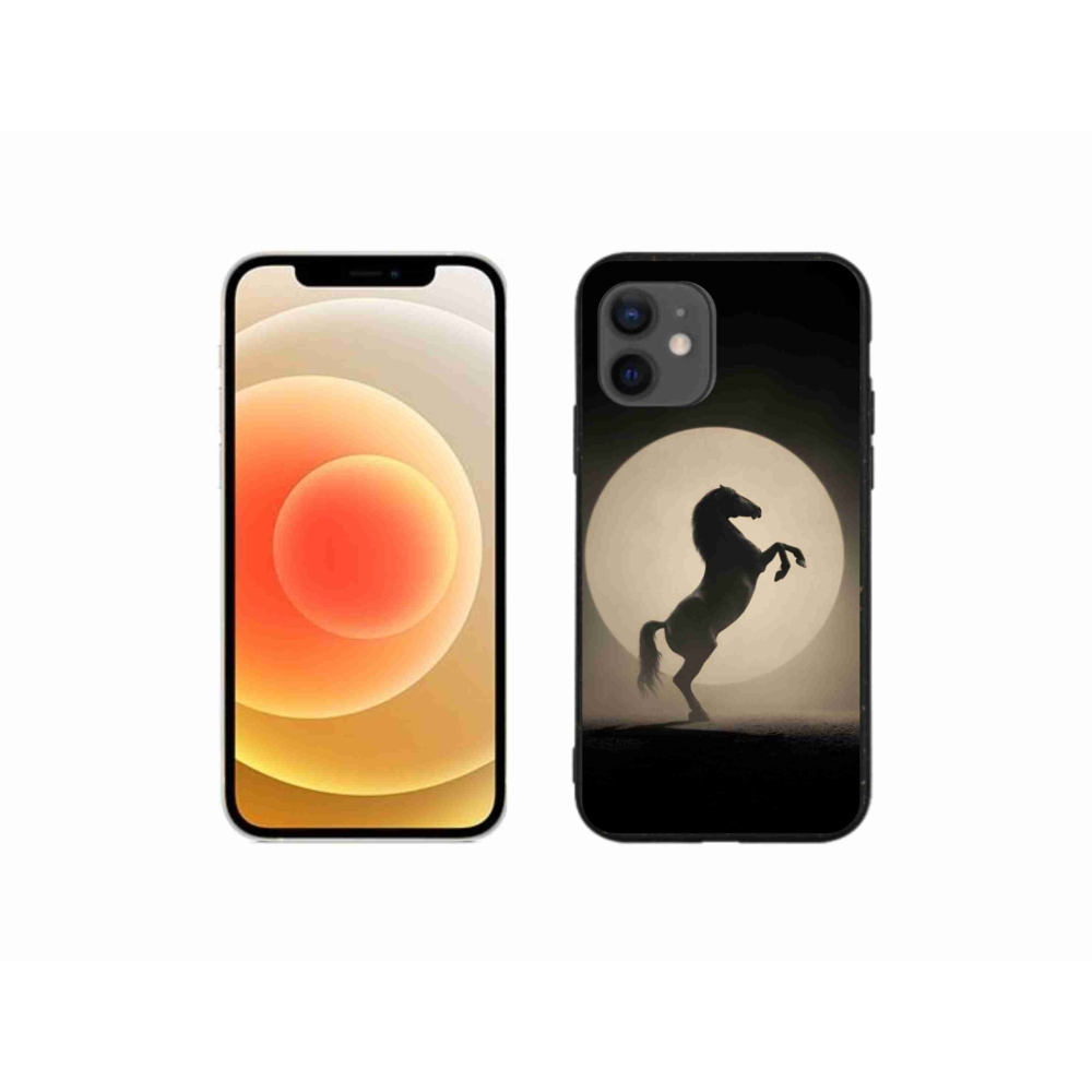 Gélový kryt mmCase na iPhone 12 Mini - kôň v siluete
