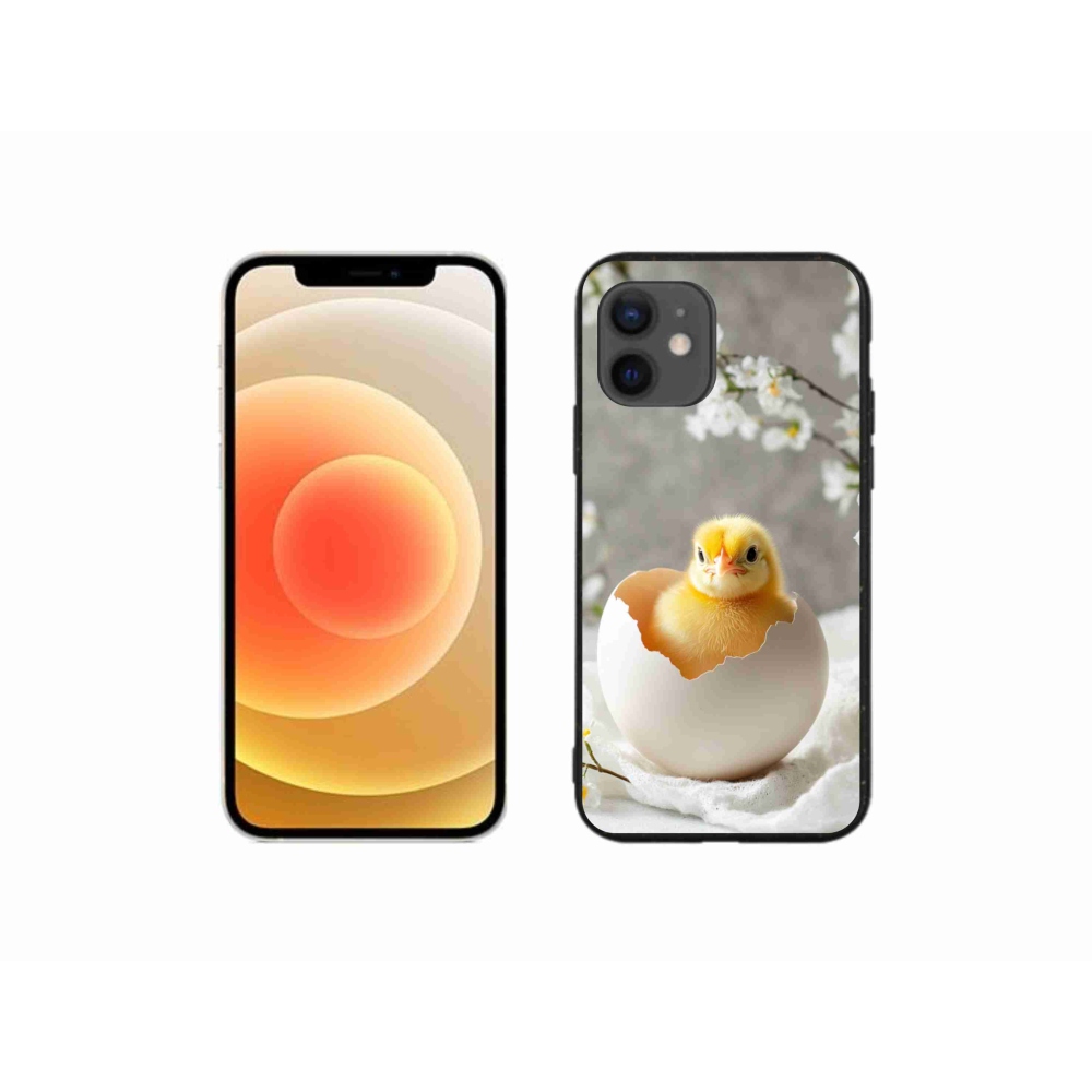 Gélový kryt mmCase na iPhone 12 Mini - kuriatko