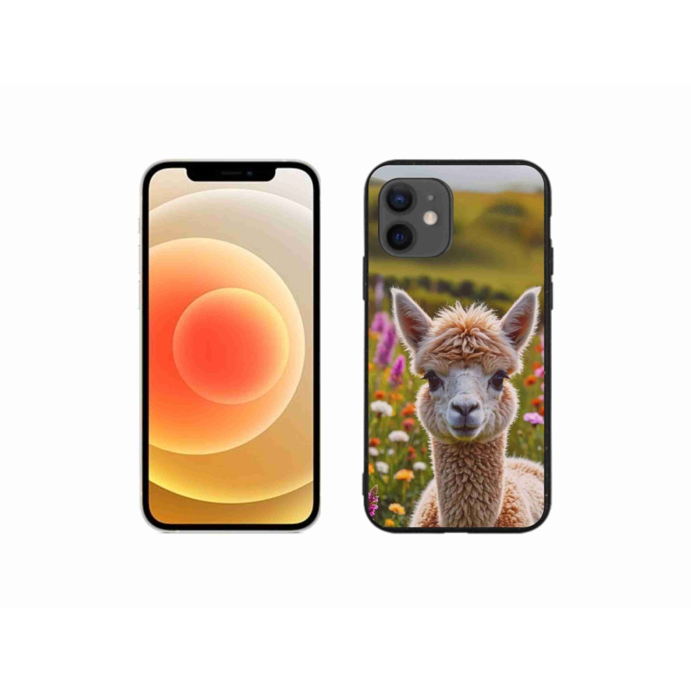 Gélový kryt mmCase na iPhone 12 Mini - lama na lúke