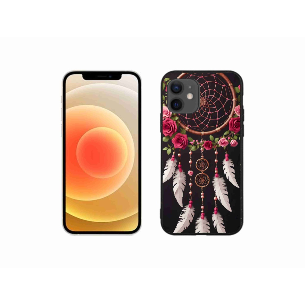 Gélový kryt mmCase na iPhone 12 Mini - lapač snov s ružami