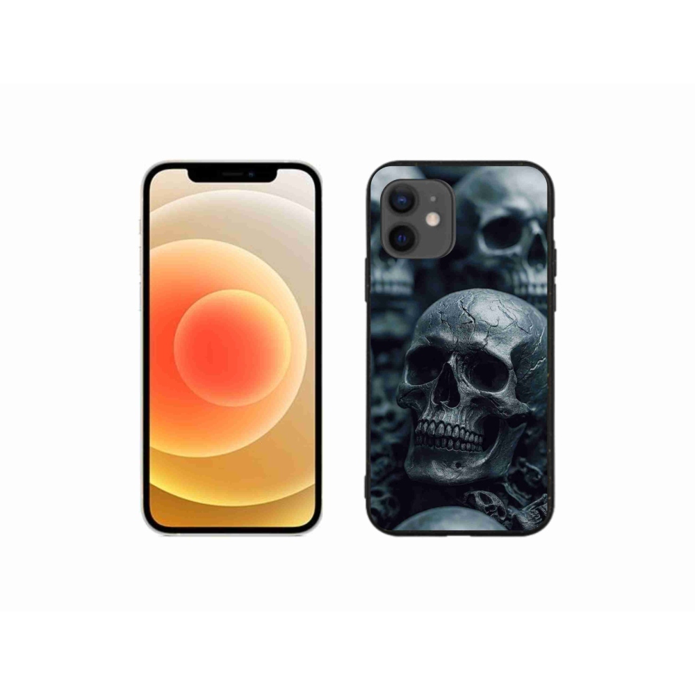Gélový kryt mmCase na iPhone 12 Mini - lebka 2