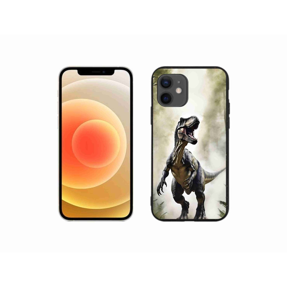 Gélový kryt mmCase na iPhone 12 Mini - naštvaný T-Rex