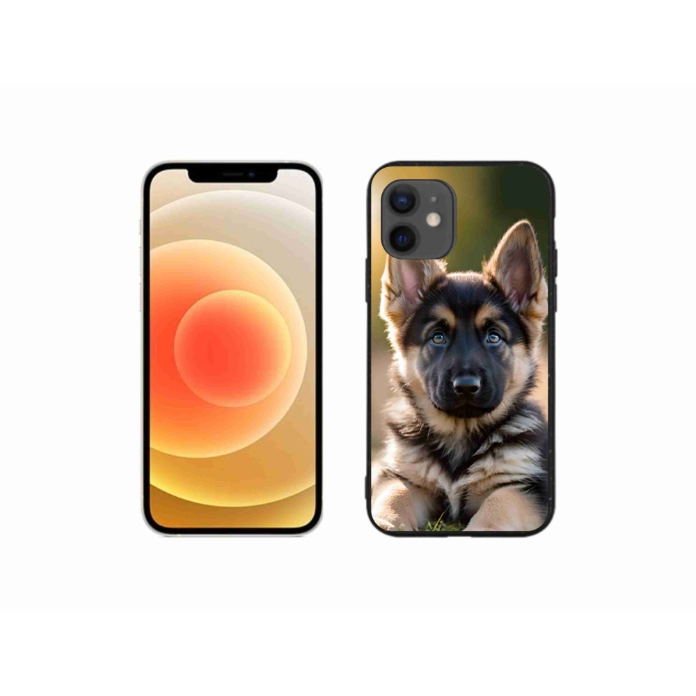 Gélový kryt mmCase na iPhone 12 Mini - nemecký ovčiak v prírode