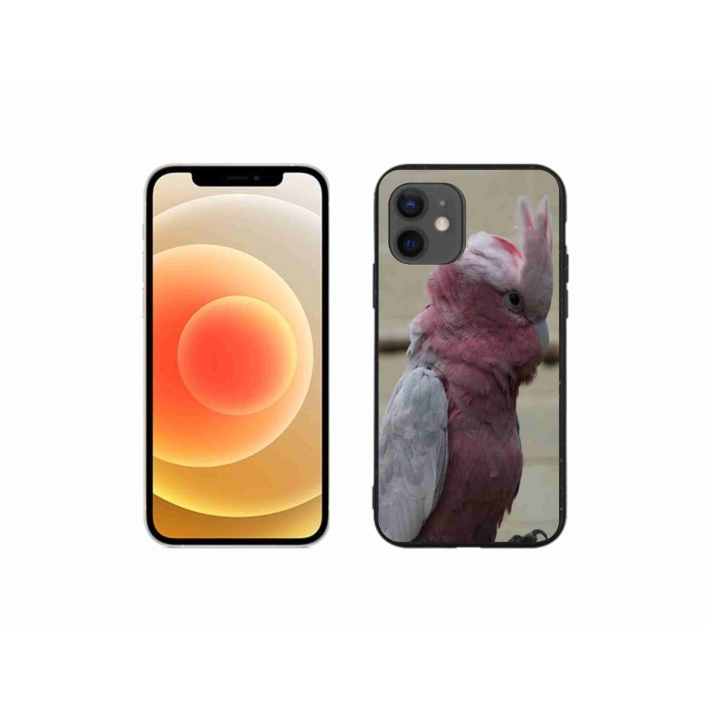 Gélový kryt mmCase na iPhone 12 Mini - papagáj kakadu ružový
