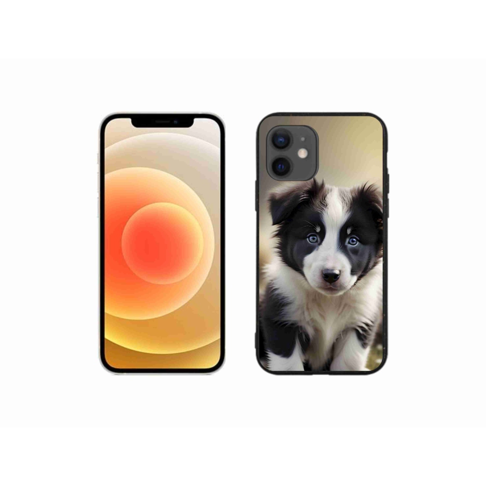 Gélový kryt mmCase na iPhone 12 Mini - roztomilá border kólia