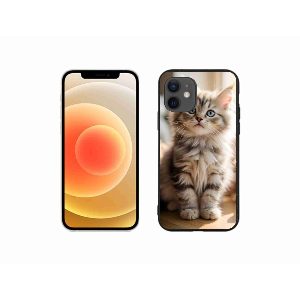 Gélový kryt mmCase na iPhone 12 Mini - roztomilé mačiatko 10