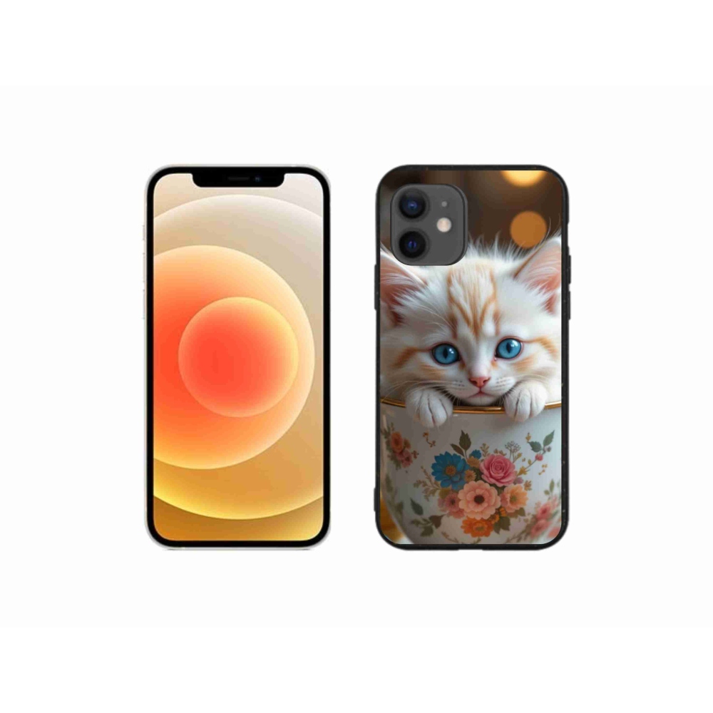 Gélový kryt mmCase na iPhone 12 Mini - roztomilé mačiatko 6
