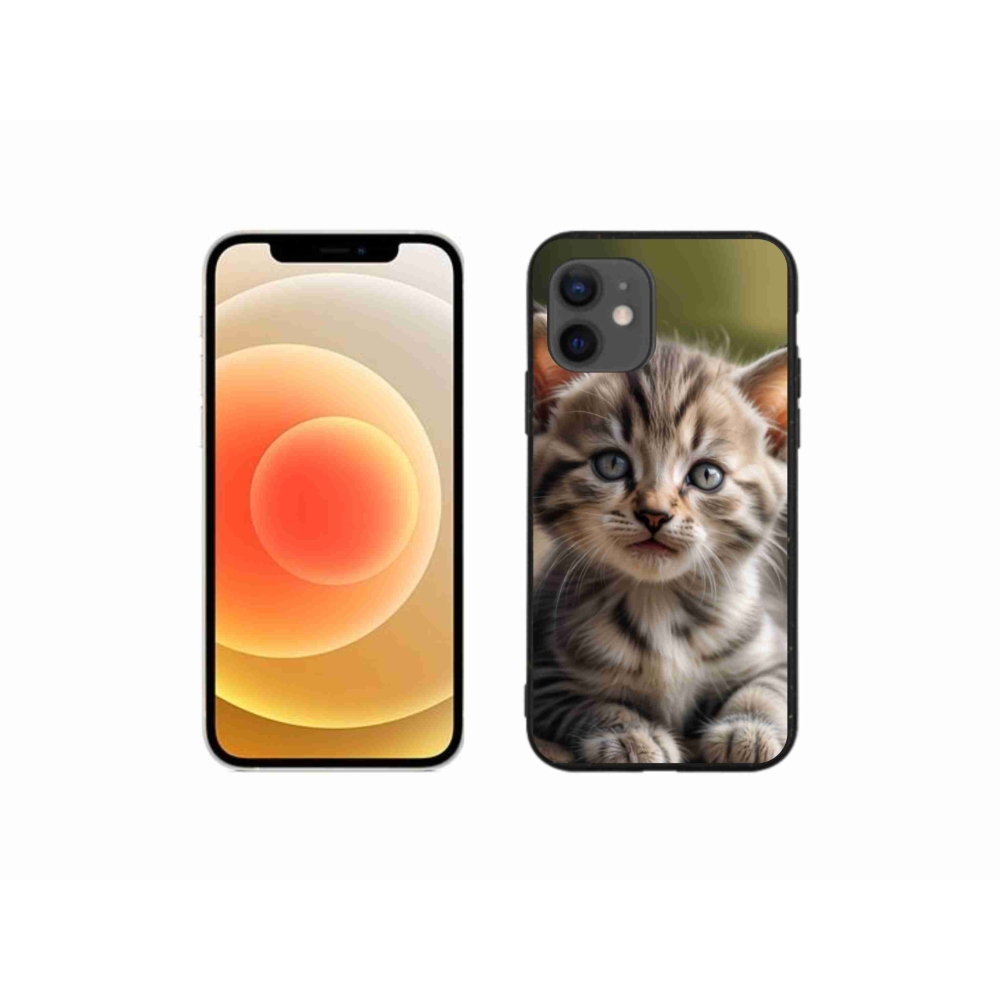 Gélový kryt mmCase na iPhone 12 Mini - roztomilé mačiatko 9