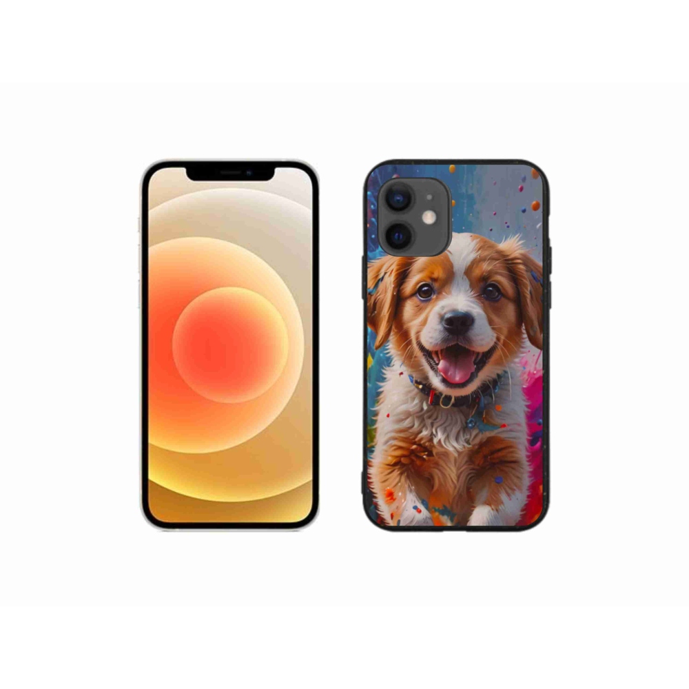 Gélový kryt mmCase na iPhone 12 Mini - roztomilé šteňa 3