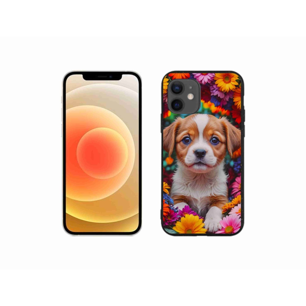 Gélový kryt mmCase na iPhone 12 Mini - roztomilé šteňa