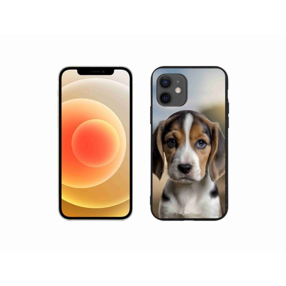 Gélový kryt mmCase na iPhone 12 Mini - roztomilý bígl