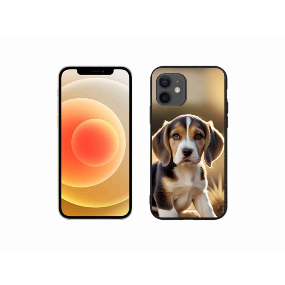 Gélový kryt mmCase na iPhone 12 Mini - roztomilý bígl