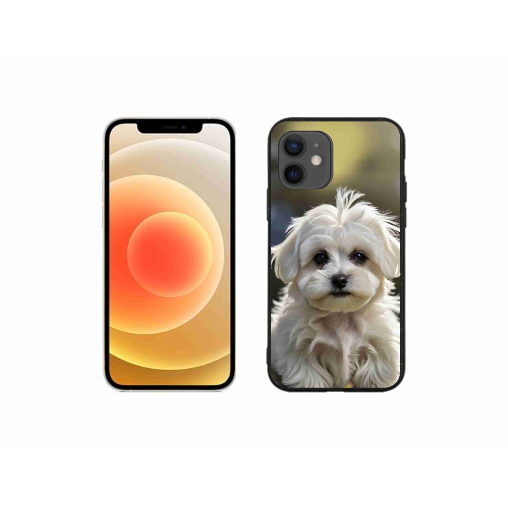 Gélový kryt mmCase na iPhone 12 Mini - roztomilý maltézsky psík