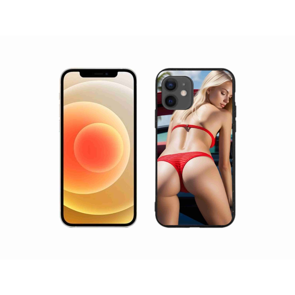 Gélový kryt mmCase na iPhone 12 Mini - sexy žena 2
